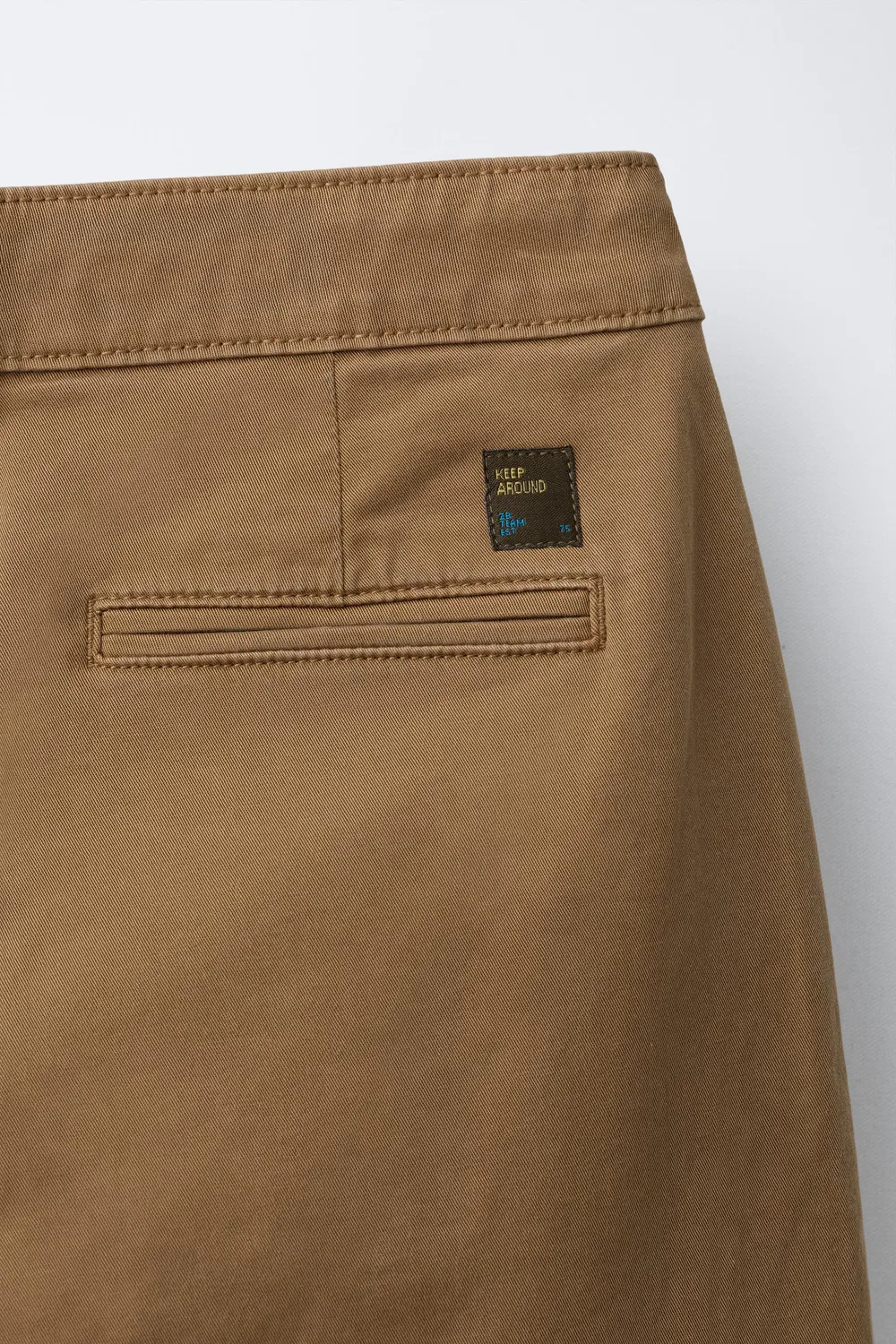 Брюки чинос свободного кроя ZARA, Brown — фото 4