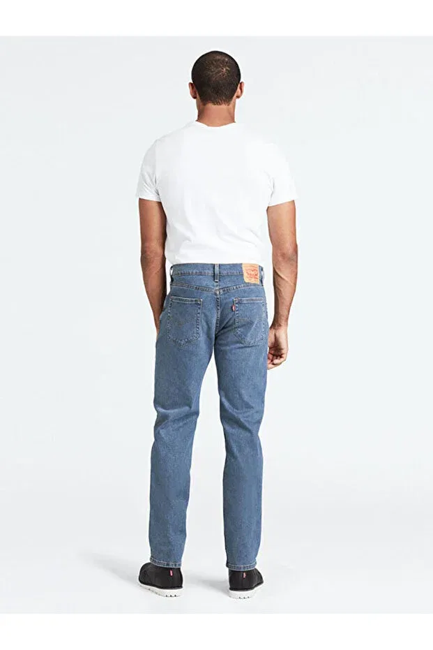 Мужские джинсы прямого кроя 514 Straight Men's Jean Trousers Stonewash Levi'S, Med Indigo - Flat Finish — фото 3