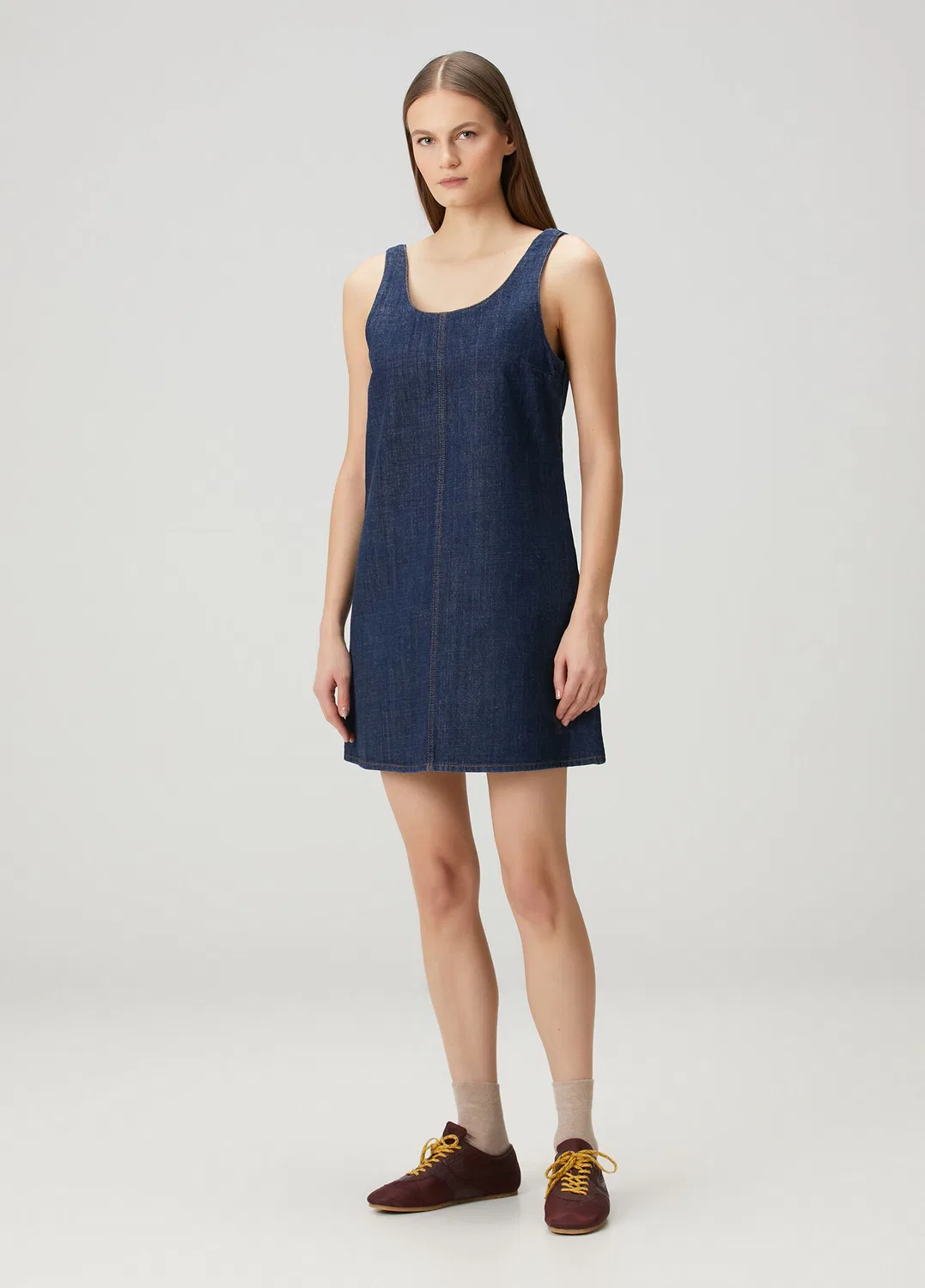 Платье мини джинсовое Ami Paris, navy