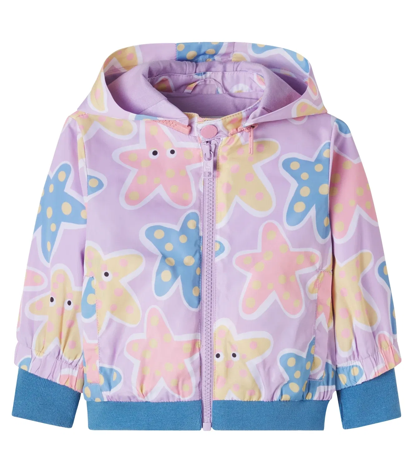 Легкая куртка с принтом Stella Mccartney Kids, фиолетовый