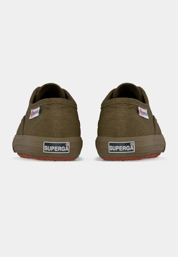 Кроссовки текстильные 2118 kids unisex Superga, темно-зеленый/кремовый/оливковый — фото 4