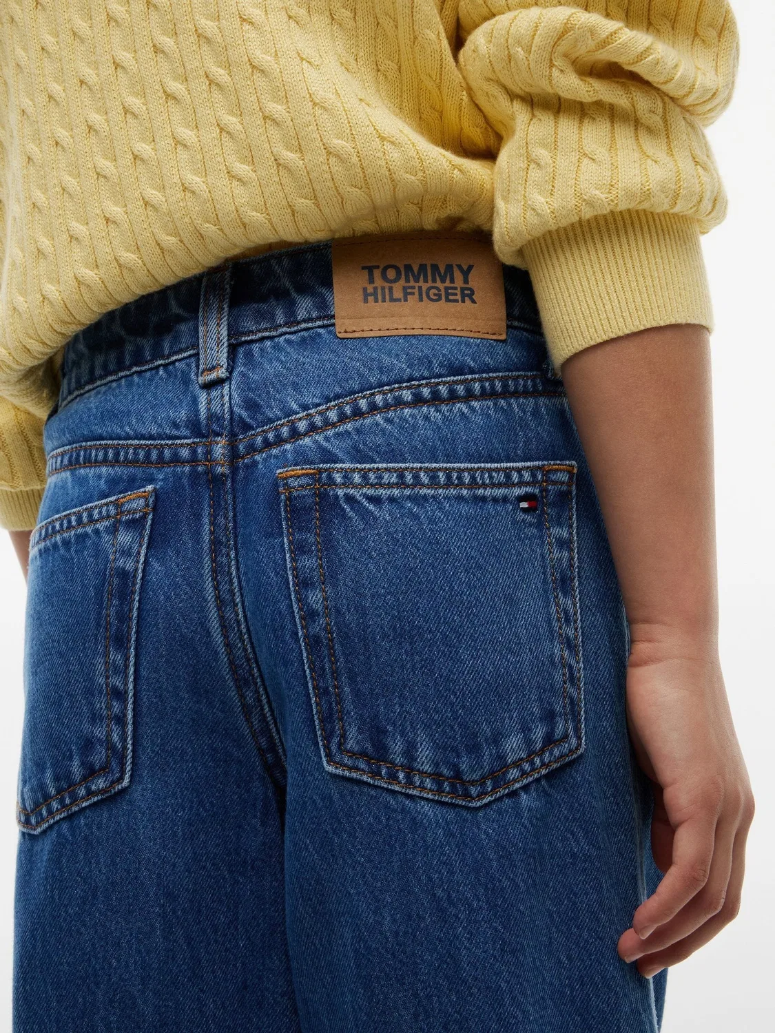 Джинсы с высокой посадкой Mabel Tommy Hilfiger, синие — фото 4