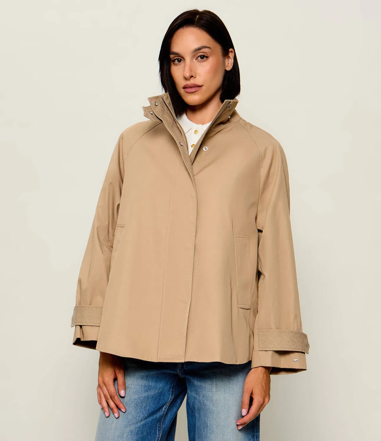 Пальто Relaxed Fit Tommy Hilfiger, бежевый