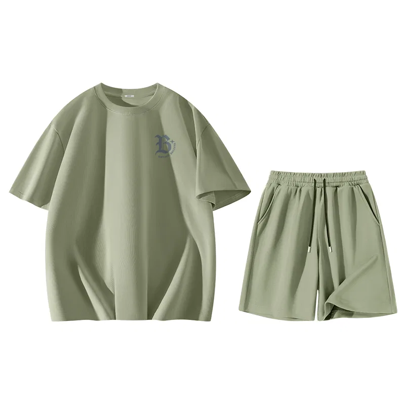 Детский комплект спортивной одежды из хлопка MINISO, Palm Green