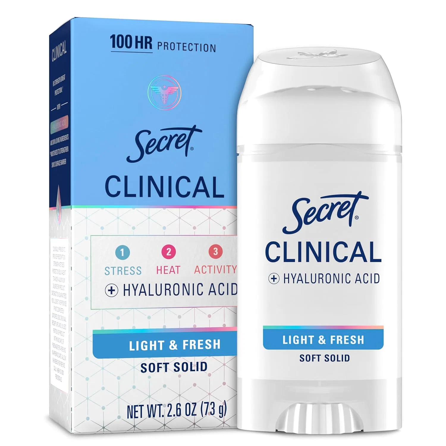 Антиперспирант/дезодорант Solid Secret Clinical Strength Light and Fresh, 73.7 г