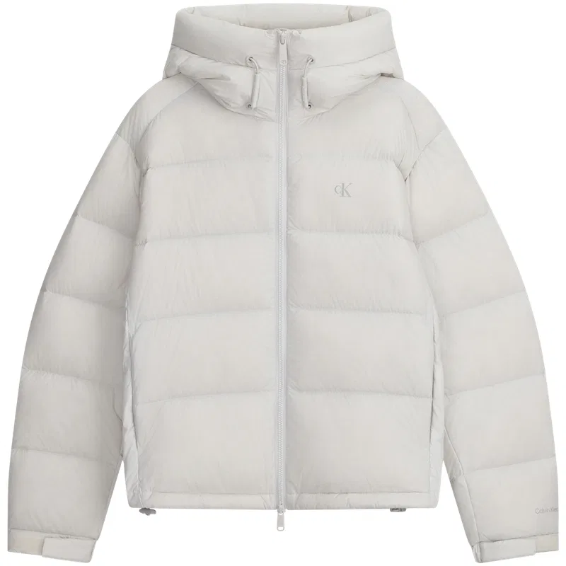 Женское пуховое пальто с капюшоном Calvin Klein, Moon White