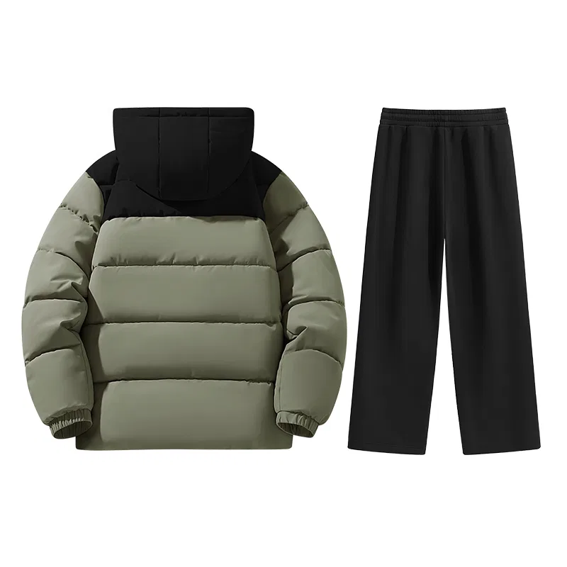 Спортивный комплект для детей с принтом Camping Starlight Pants Logo MINISO, Dark Gray & Black+Black — фото 4