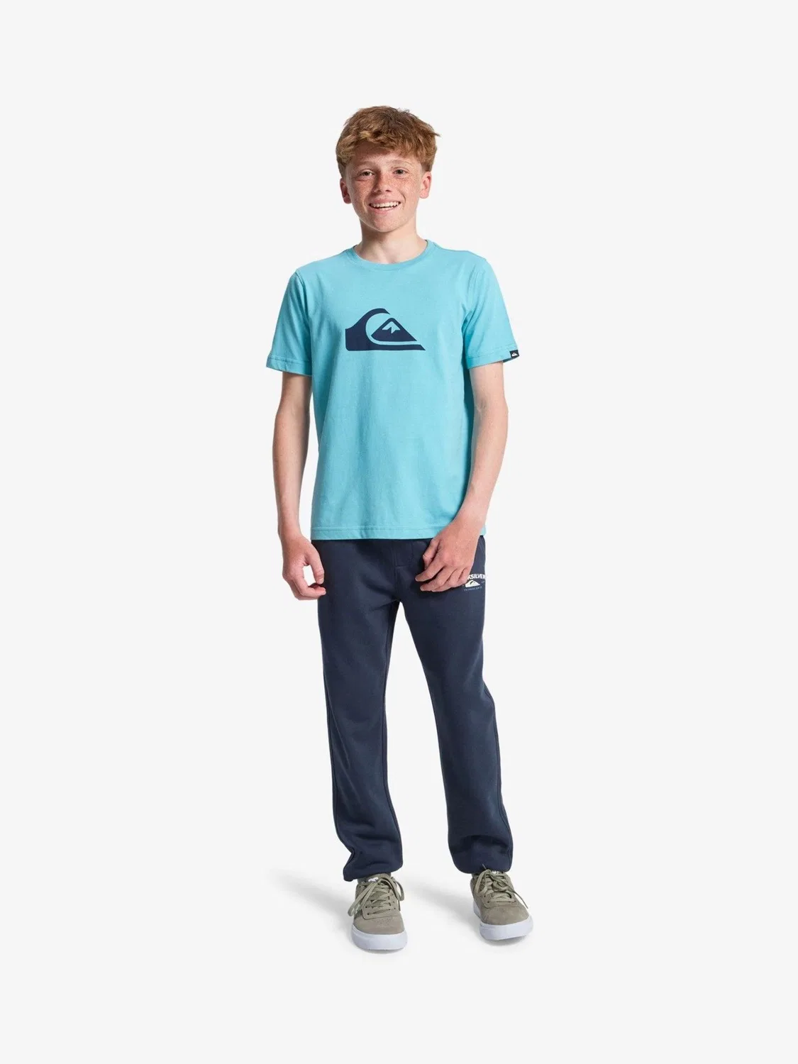 Футболка с принтом Quiksilver Blue Comp, синий — фото 3