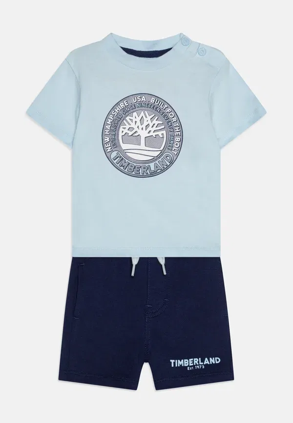 Комплект: кофта с принтом и шорты, Timberland, medieval blue, синий