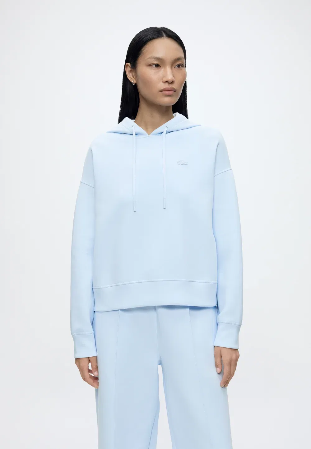 Худи Lacoste Rill, однотонное, серое