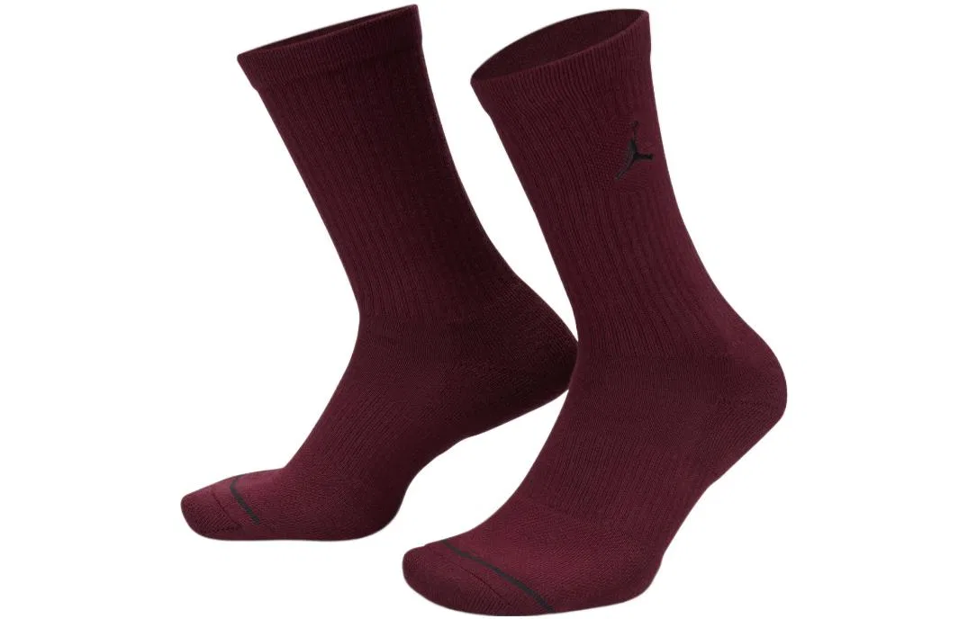 Мужские носки до колена, набор из 3 пар, Jordan, Cherrywood Red/Sesame Brown/Spicy Yellow — фото 4