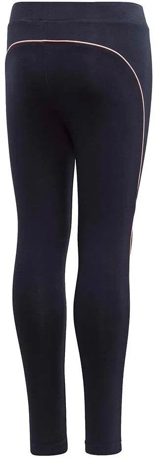Детские леггинсы с длинным рукавом Adidas Lg Cot Tight, Schwarz — фото 2