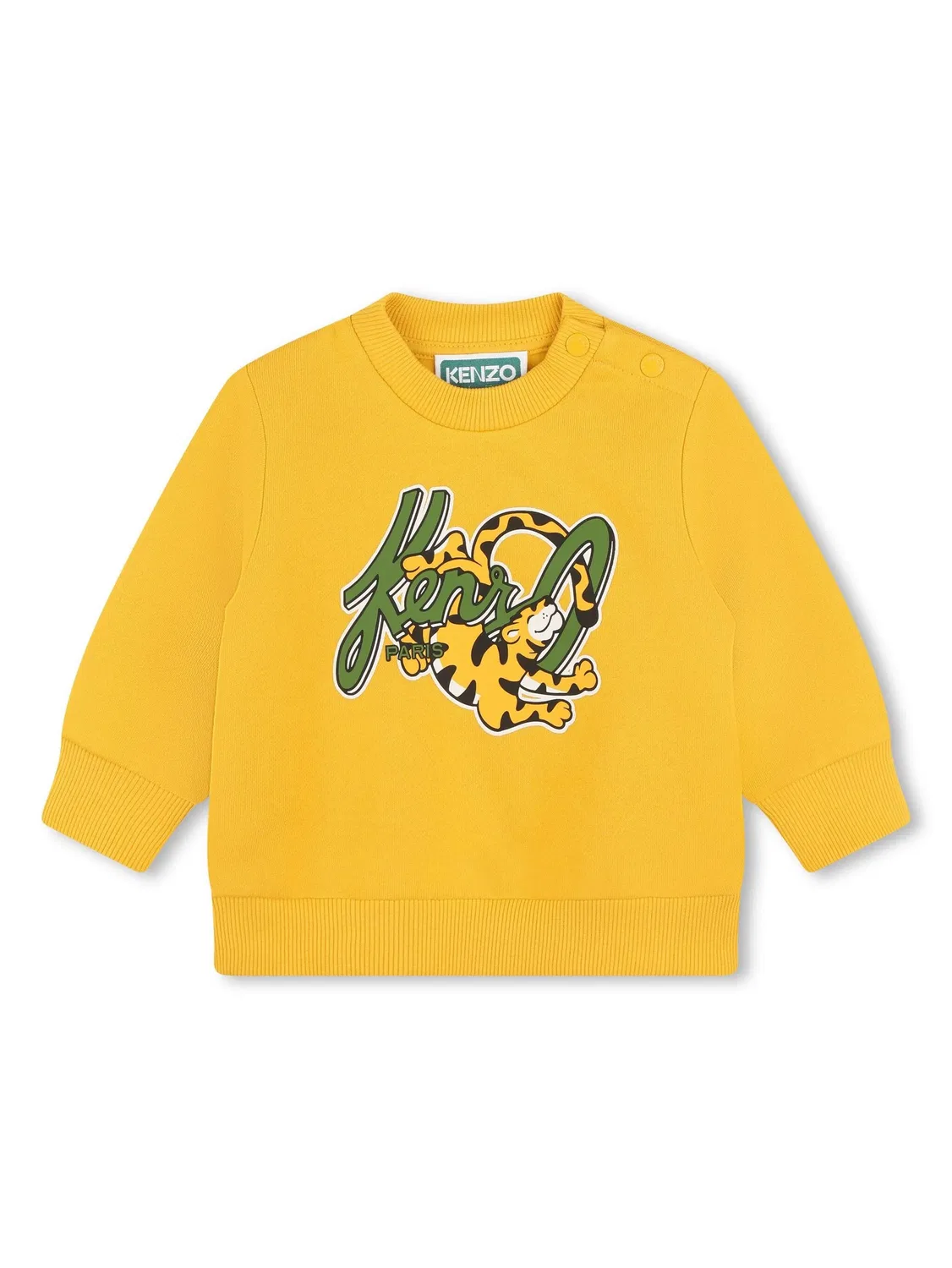 Свитшот с принтом логотипа Kenzo, желтый