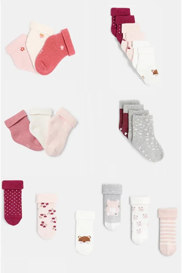 Детские носки для девочек хлопковые 6 пар Hitra, Multicolor