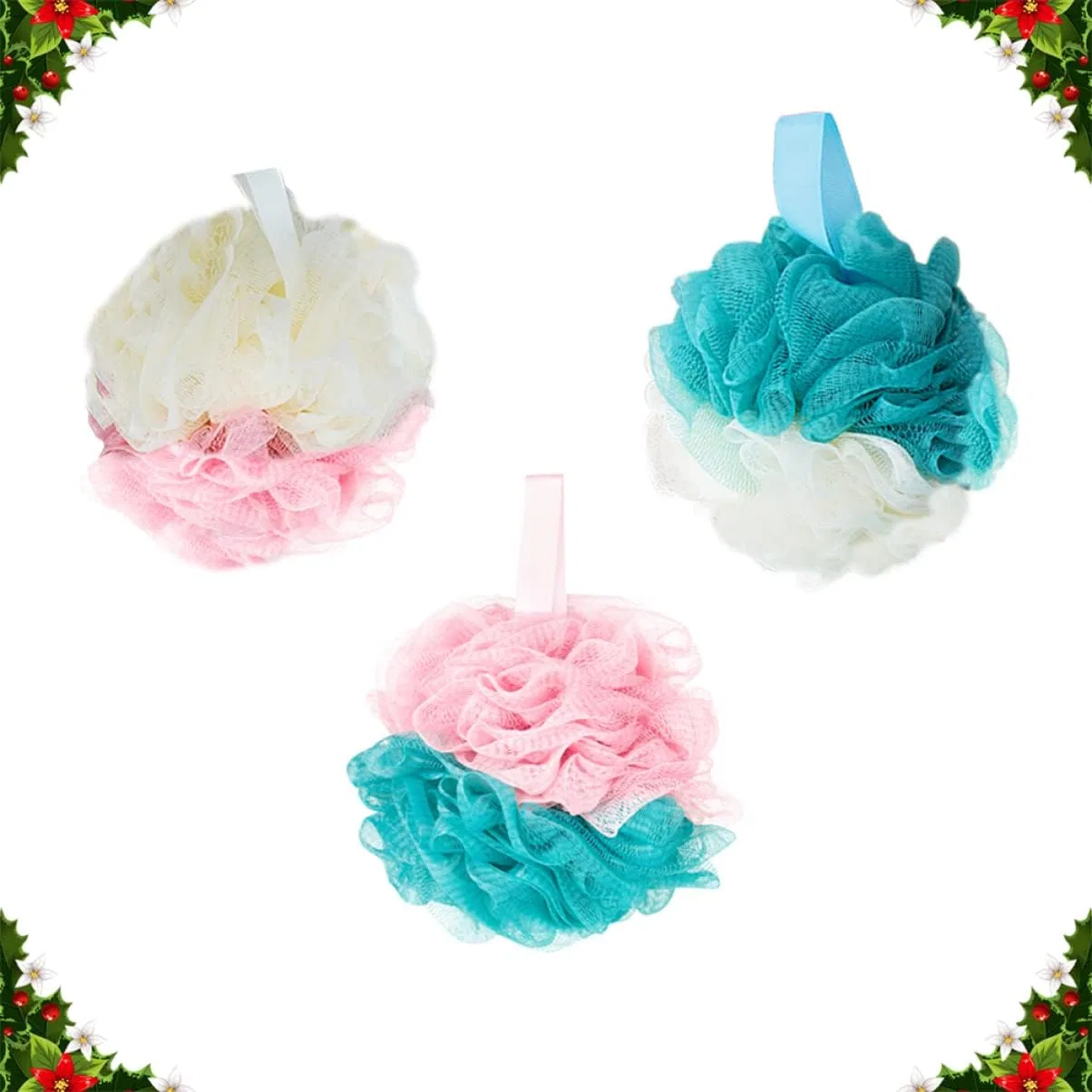Мочалка для душа Mesh Bath Ball, Minkissy, 6 шт, 9x9x9 см — фото 4