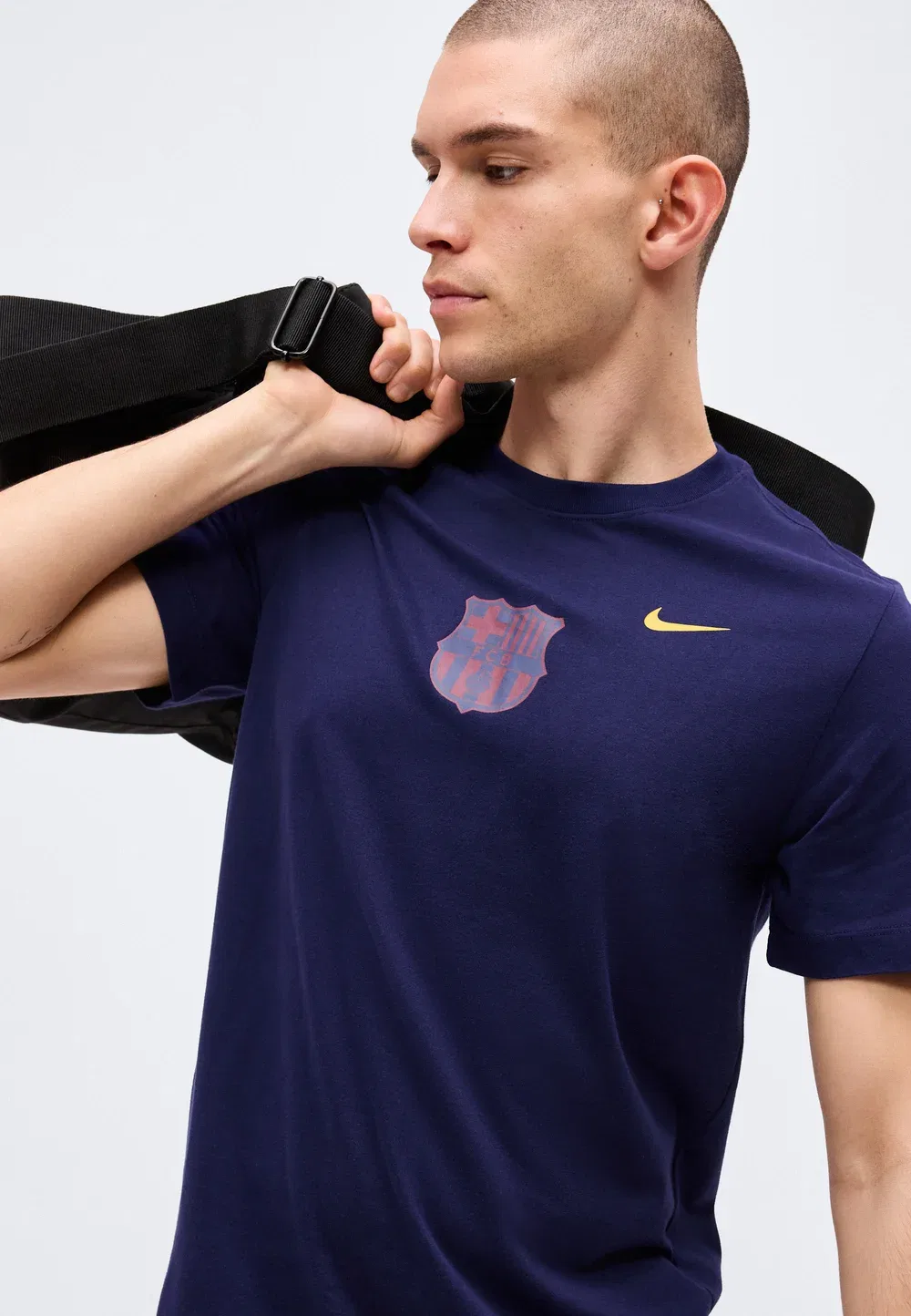 Футболка FCB City - клубная одежда Nike Performance, Blackened Blue — фото 4