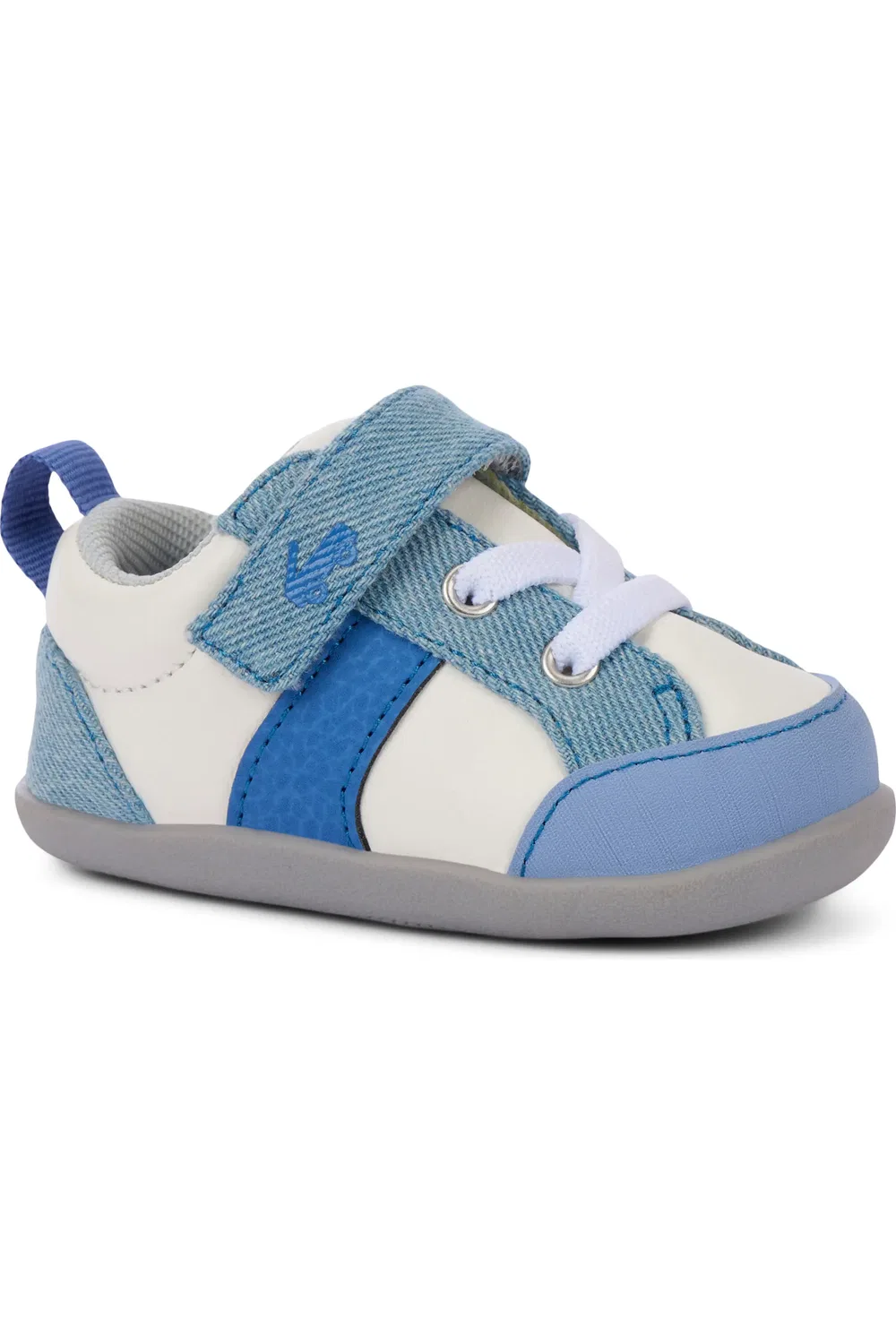 Кроссовки детские для первых шагов Mini Connor See Kai Run, White/Washed Denim