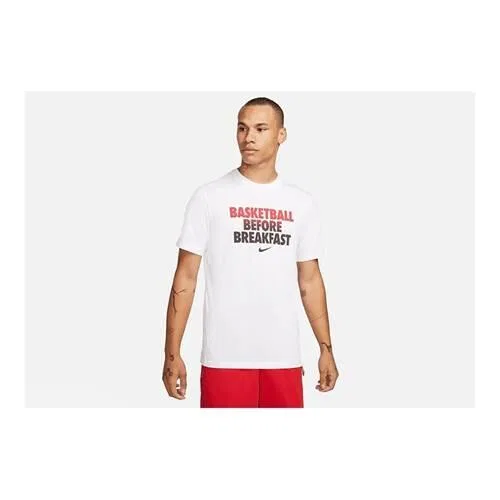 Мужская футболка с коротким рукавом Nike Dri-FIT Basketball Before Breakfast, Цвет: Weiss