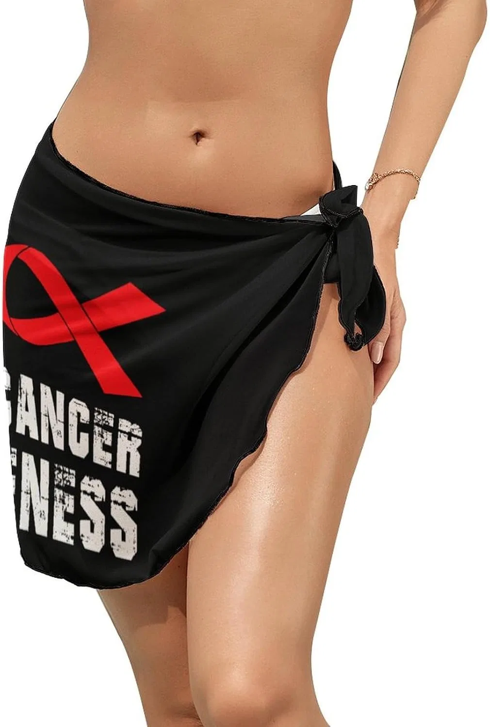 Женский пляжный саронг с принтом Generic, Blood Cancer Awareness