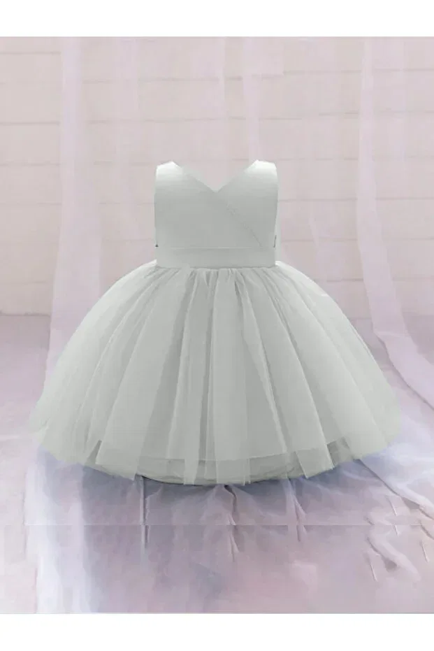 Детское платье для девочек с запахом Mini Wrapover Dress Hsnlife, White