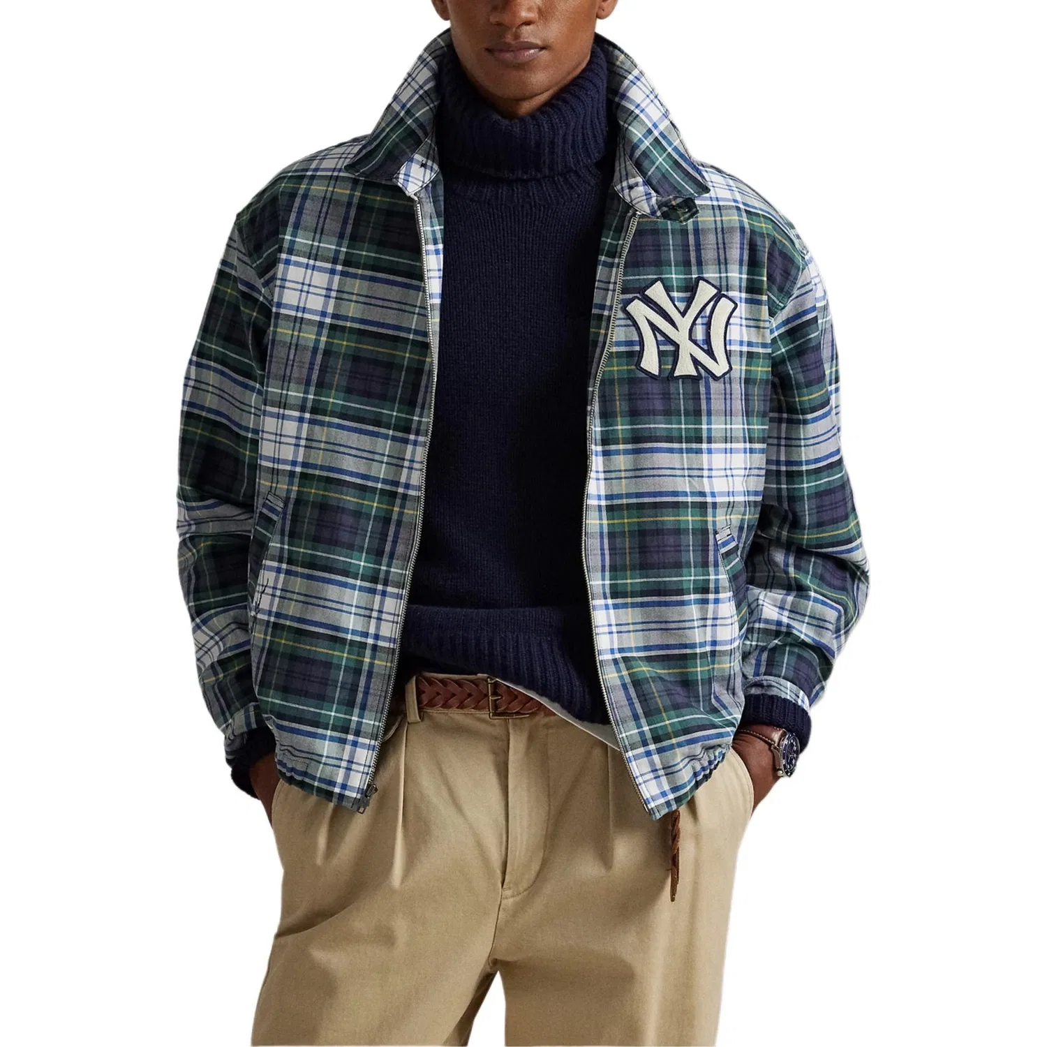 Мужская куртка в клетку Yankees Polo Ralph Lauren, Multicolor — фото 3
