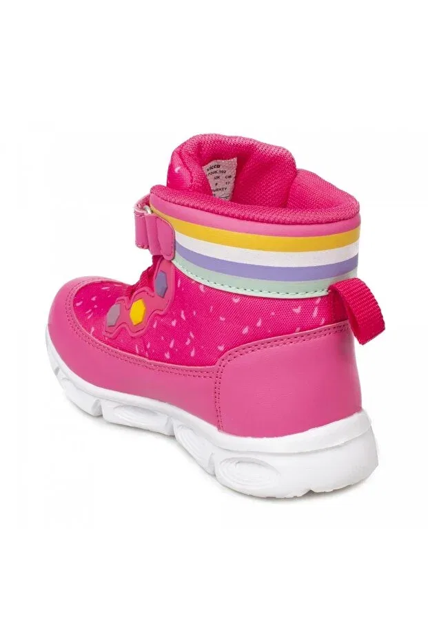 Детские ботинки для девочек с подсветкой Mizu Booties Vicco, Fuchsia Fuchsia — фото 4