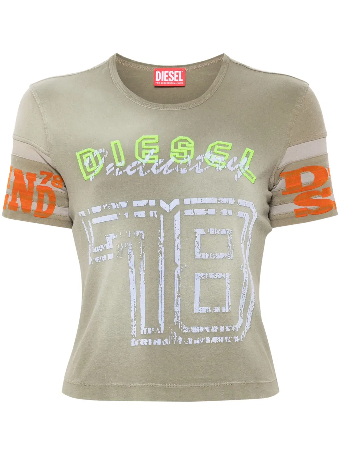 Футболка T-Uncusl с логотипом Diesel, зеленый