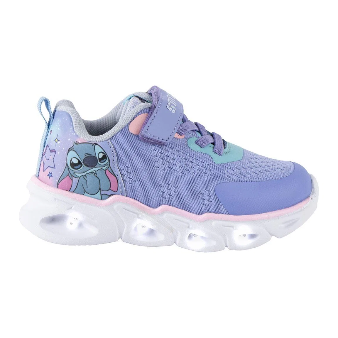 Детские кроссовки с подсветкой Stitch Luna, Dark Lilac