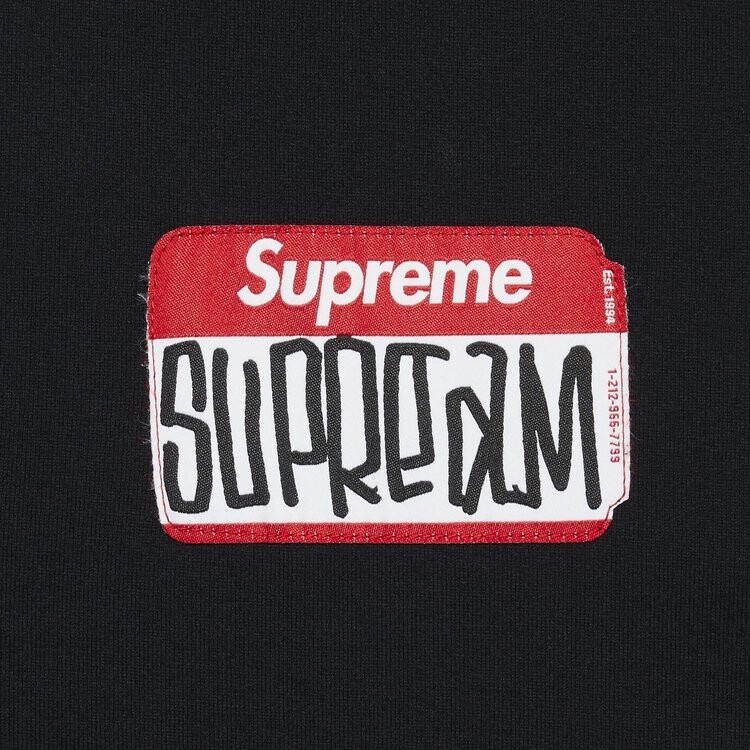 Футболка Supreme Gonz Nametag Short-Sleeve Top 'Black', черный — фото 4