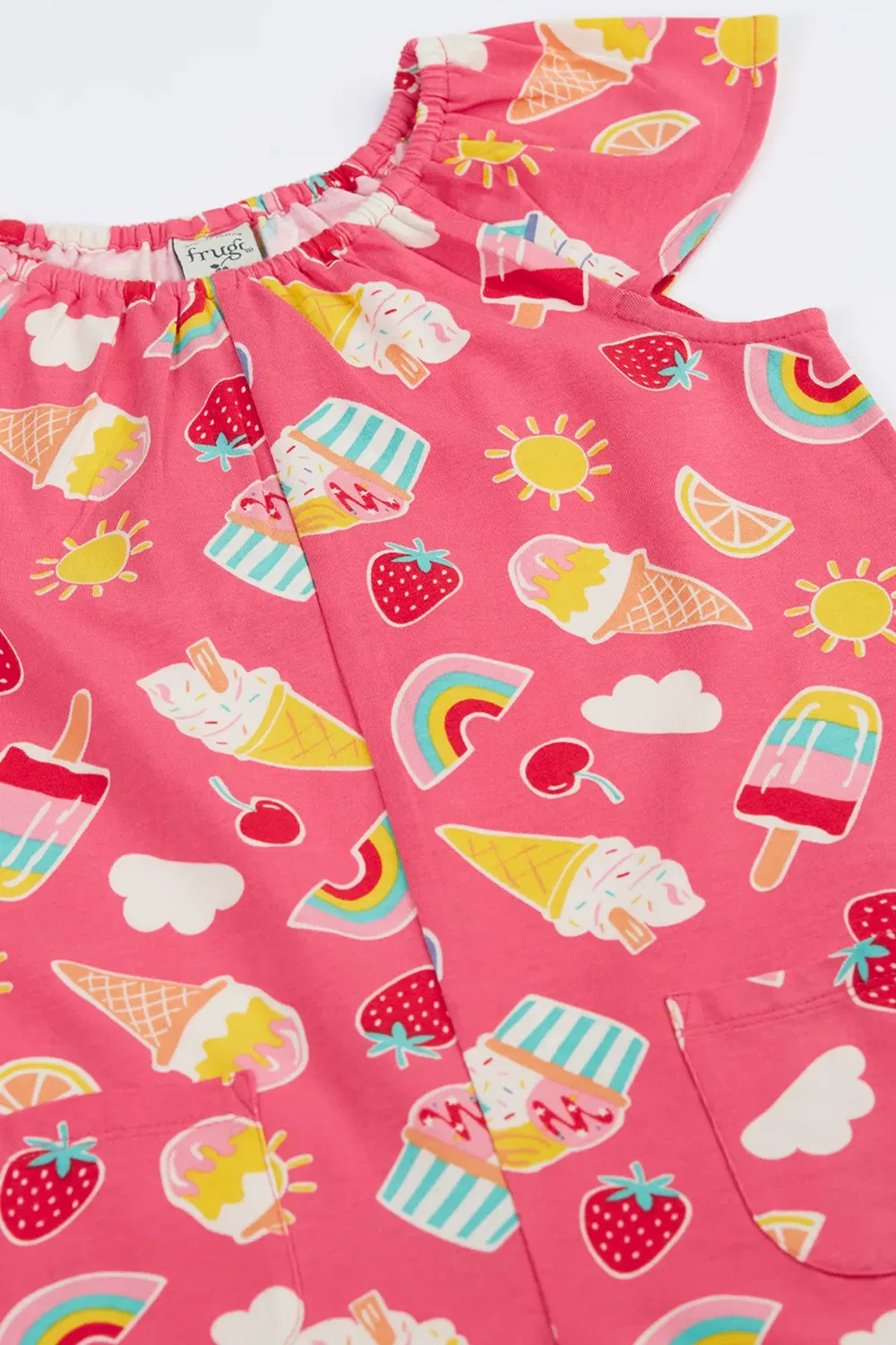 Детский комбинезон Dory playsuit Frugi, Pink — фото 2