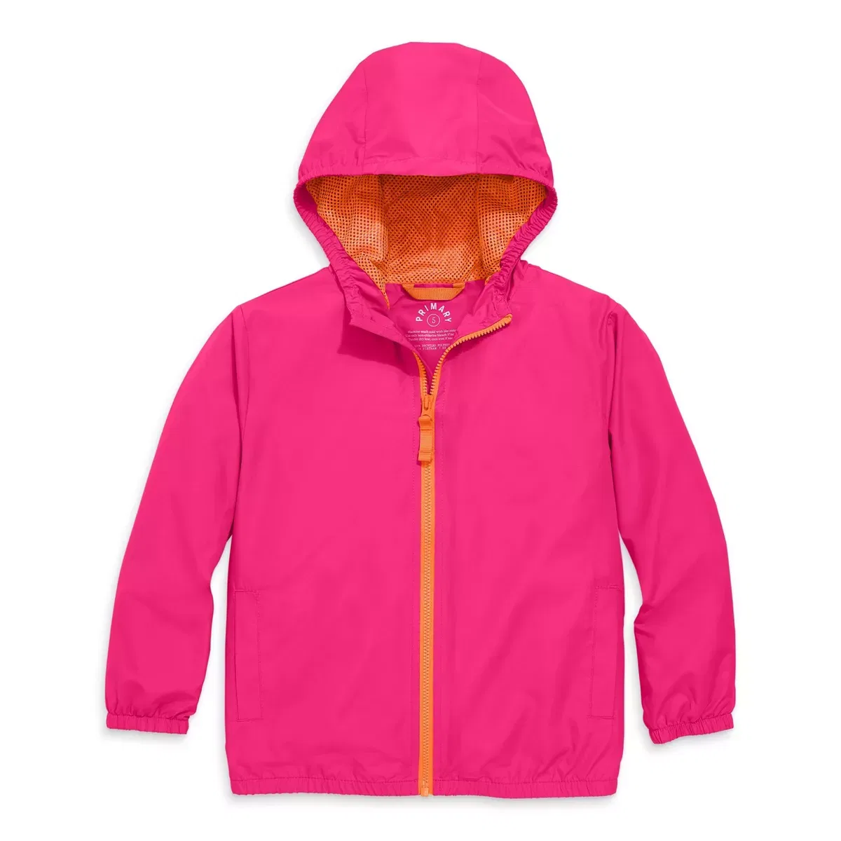 Детская ветровка для девочек легкая Primary, Bright Pink