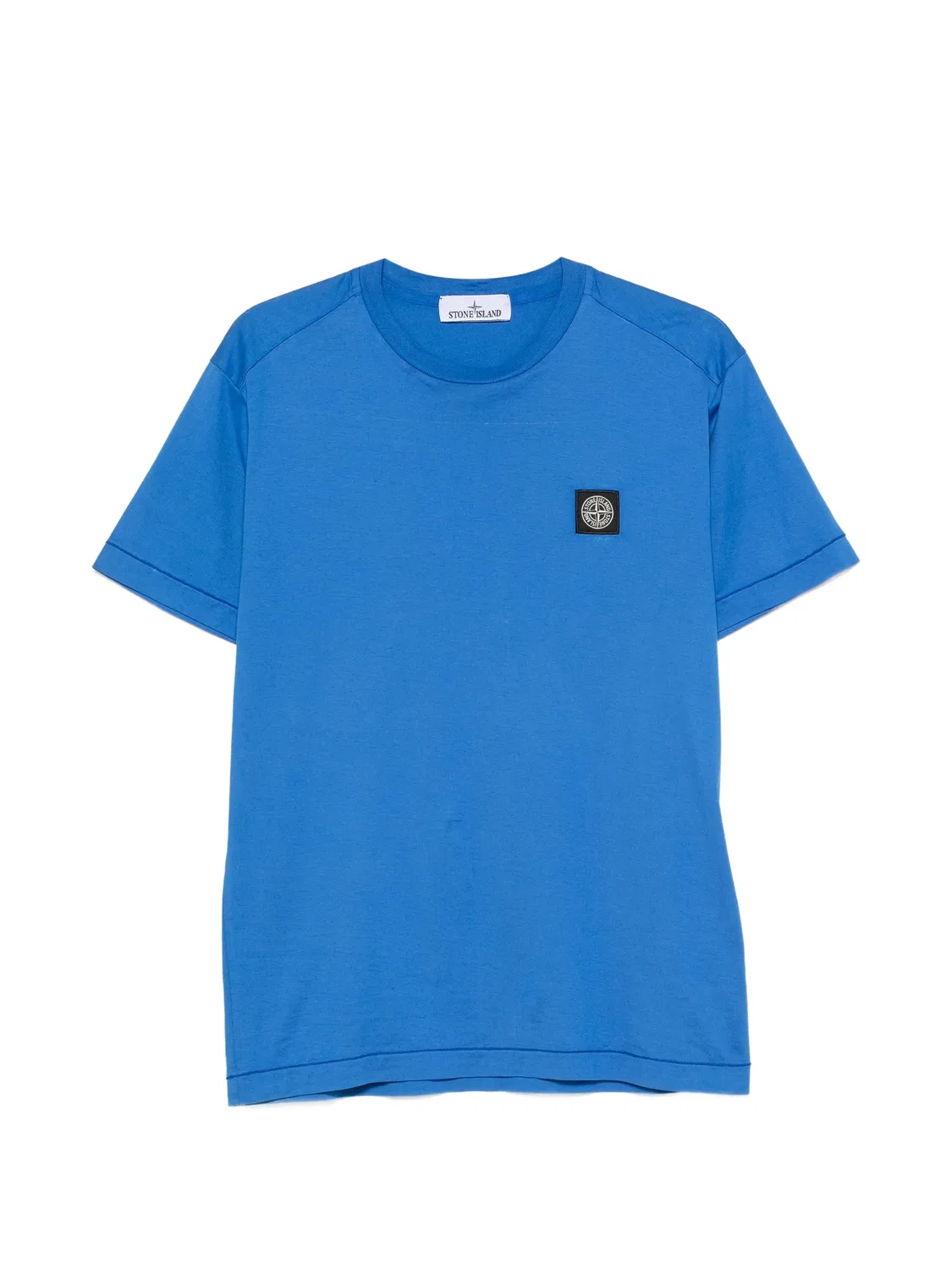 Футболка с нашивкой логотипа, синяя Stone Island, синий