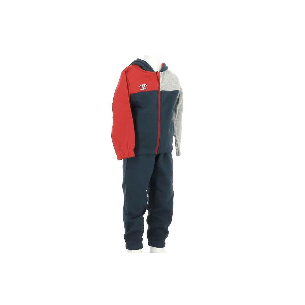 Детское худи с капюшоном Gam Net Umbro, Navyblau Rot Grau