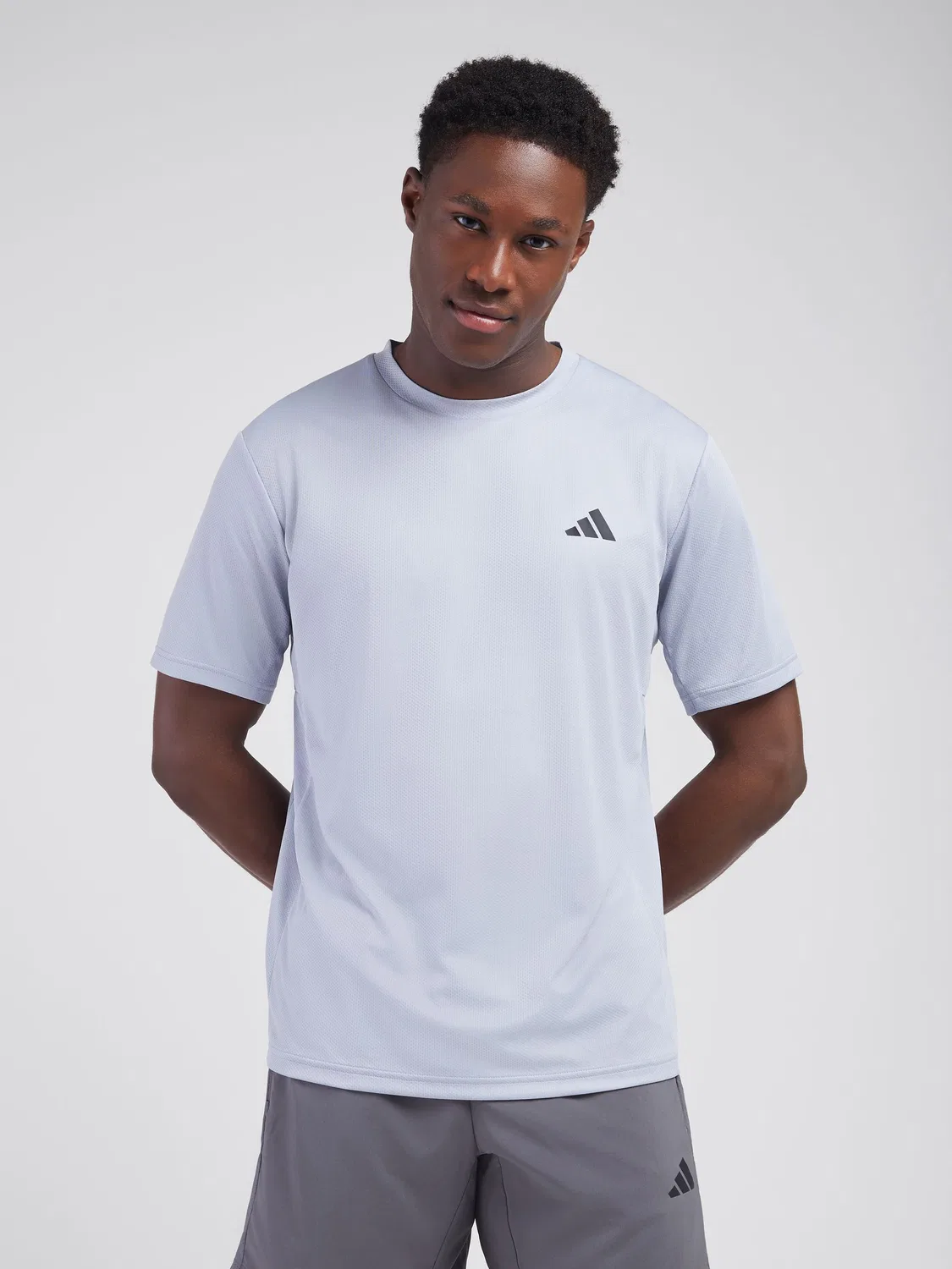 Футболка тренировочная Workout Essentials adidas, светло-серый