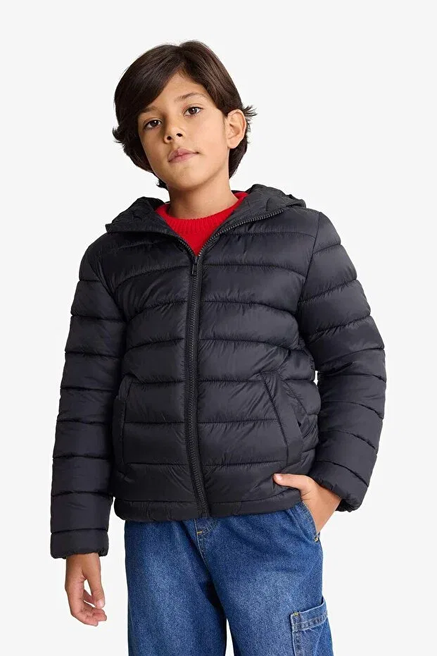 Детское пальто для девочек водонепроницаемое Boys d5899a825sp Defacto, Black-Bk27