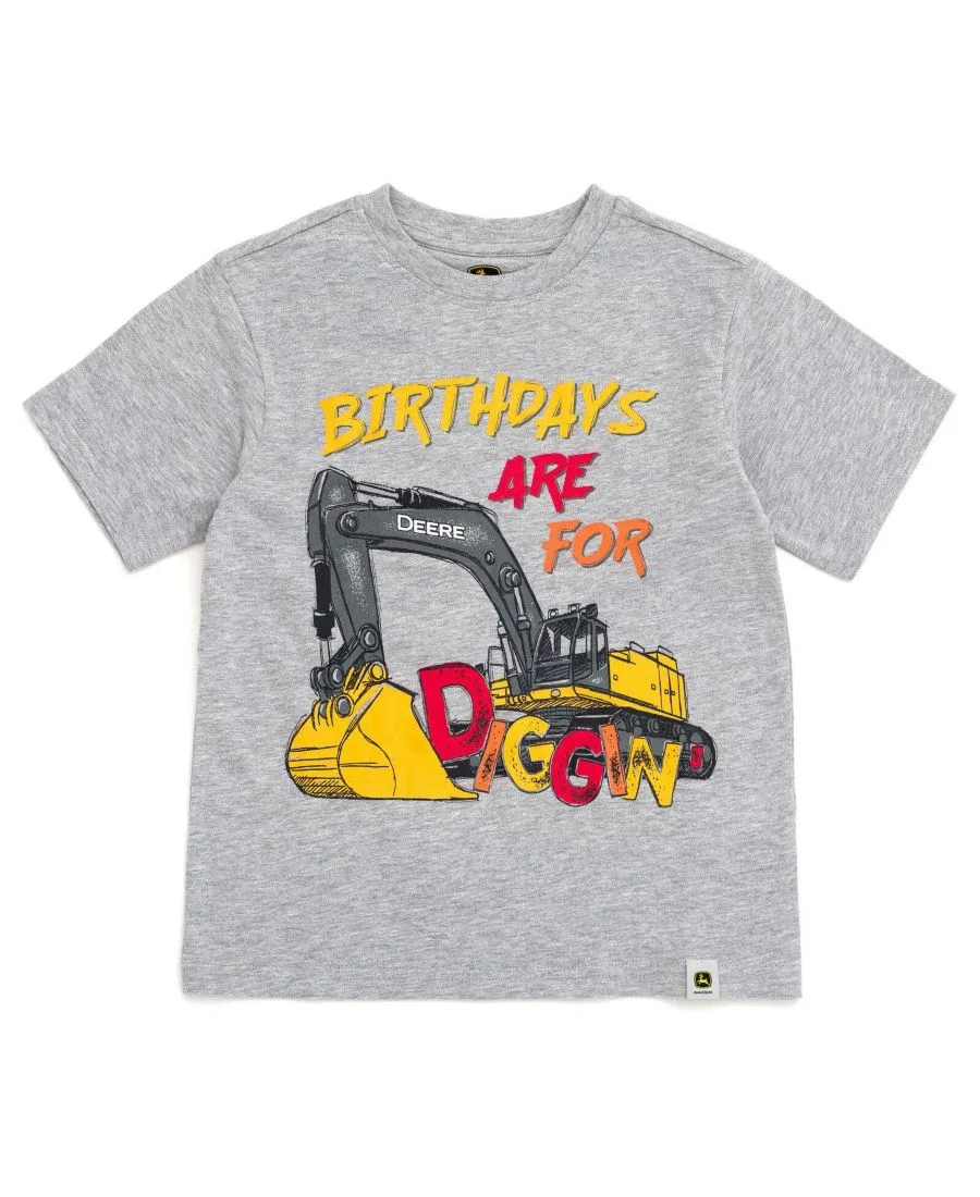 Футболка с длинным рукавом John Deere, Heather Gray
