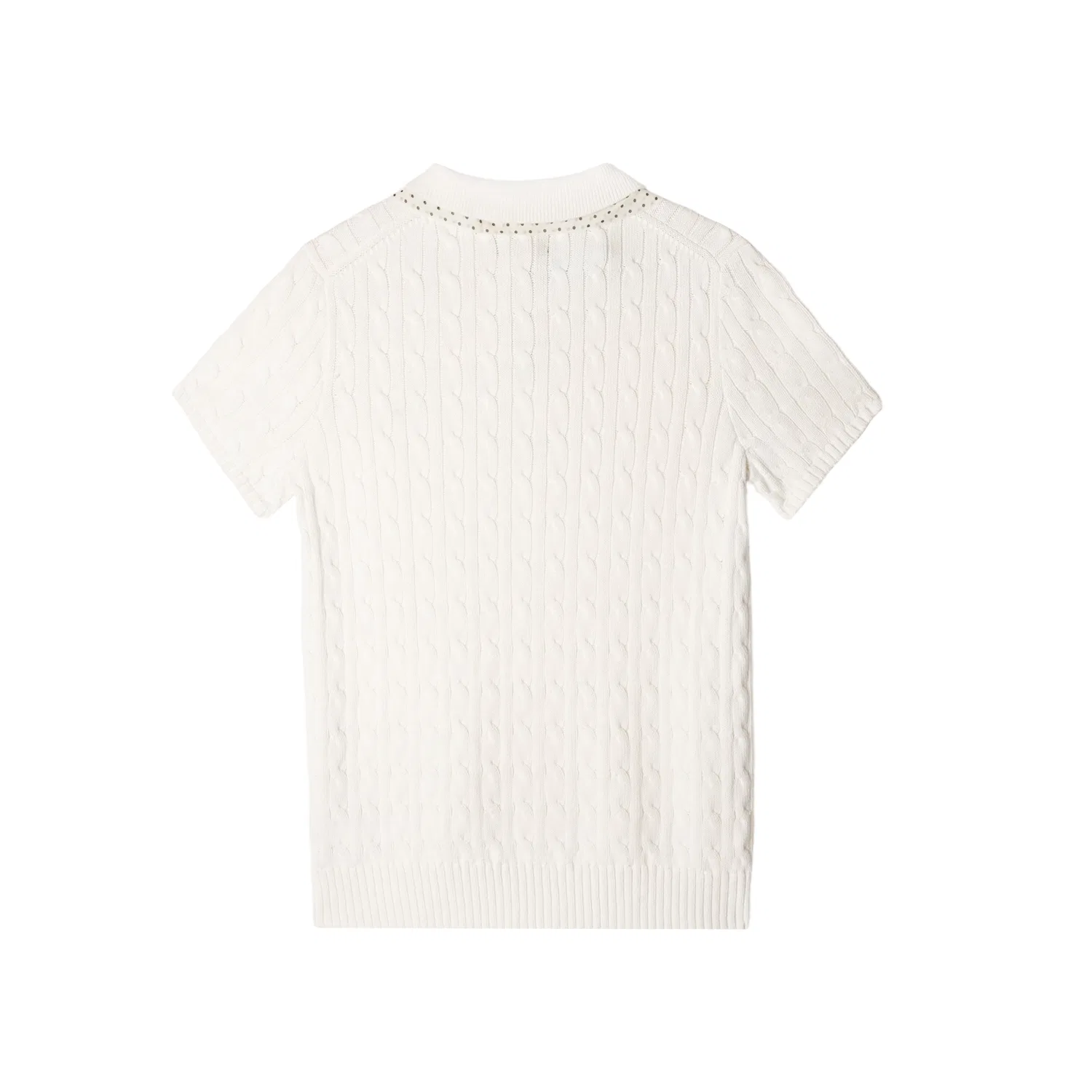 Детский свитер Polo Ralph Lauren с поло-воротником, Milk White — фото 4