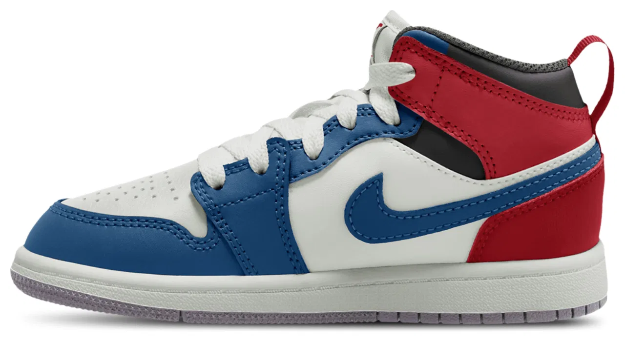 Детские кроссовки AJ 1 Mid Jordan, цвет Blue/Red/White — фото 2