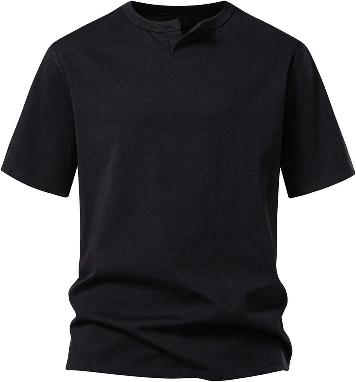 Мужская футболка хлопковая классическая Relaxed Fit, Black — фото 2