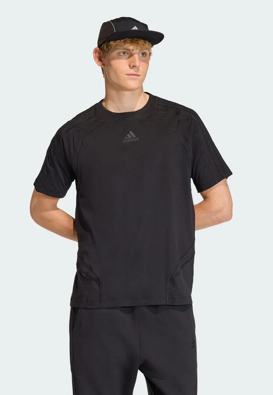 Футболка ADIDAS ORIGINALS 'CUTLINE REGULAR' черного цвета — фото 2