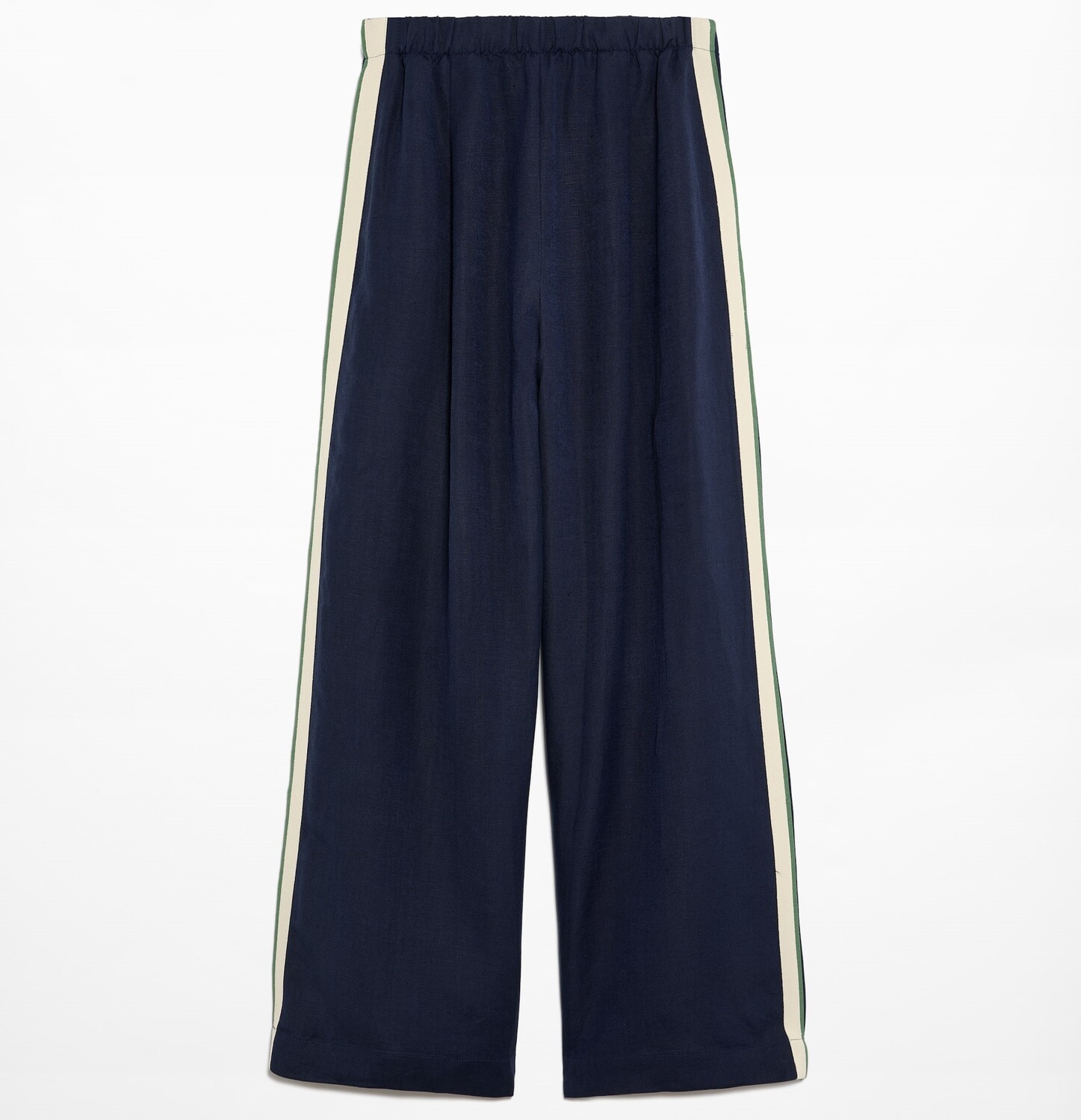 

Спортивные брюки Oysho With Linen Appliqué Along The Sides, темно-синий