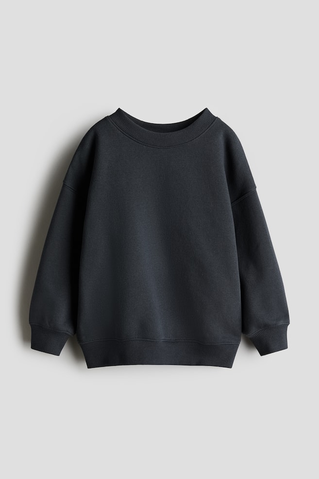 

Толстовка оверсайз с круглым вырезом H&M, серый