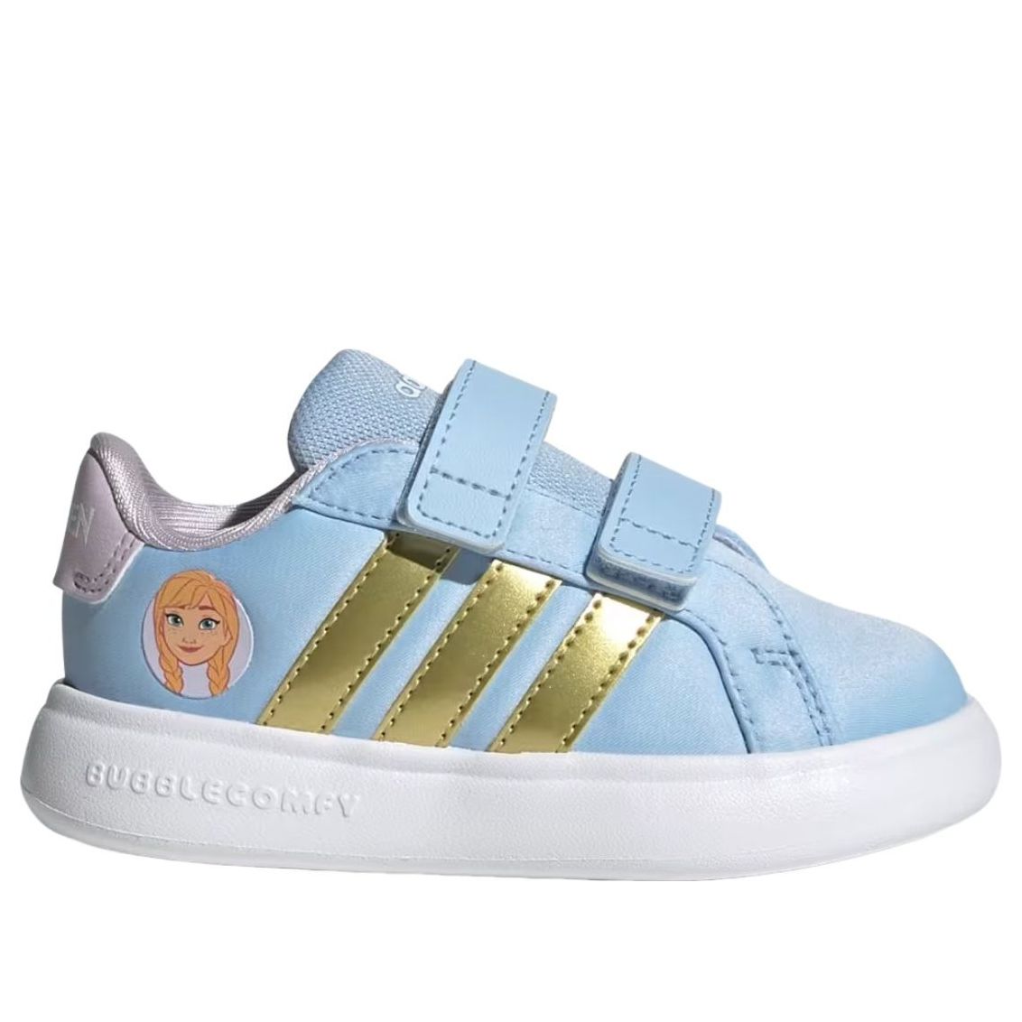 (TD) Adidas x Disney Frozen Grand Court 3.0 'Glow Blue Gold Metallic' — фото 2