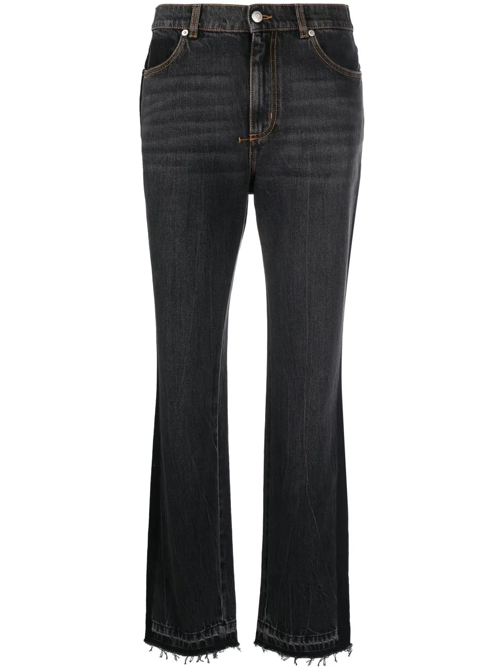 

Джинсы bootcut с завышенной талией Alexander McQueen, черный