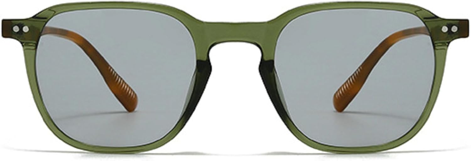 

Солнцезащитные очки в стиле ретро квадратной формы для женщин и мужчин, модные солнцезащитные очки с заклепками, женские сине-зеленые солнцезащитные очки, легкие солнцезащитные очки mincl, Green Leopard