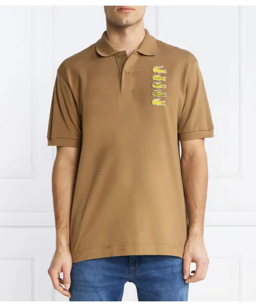 

Футболка поло Classic fit Lacoste, коричневый