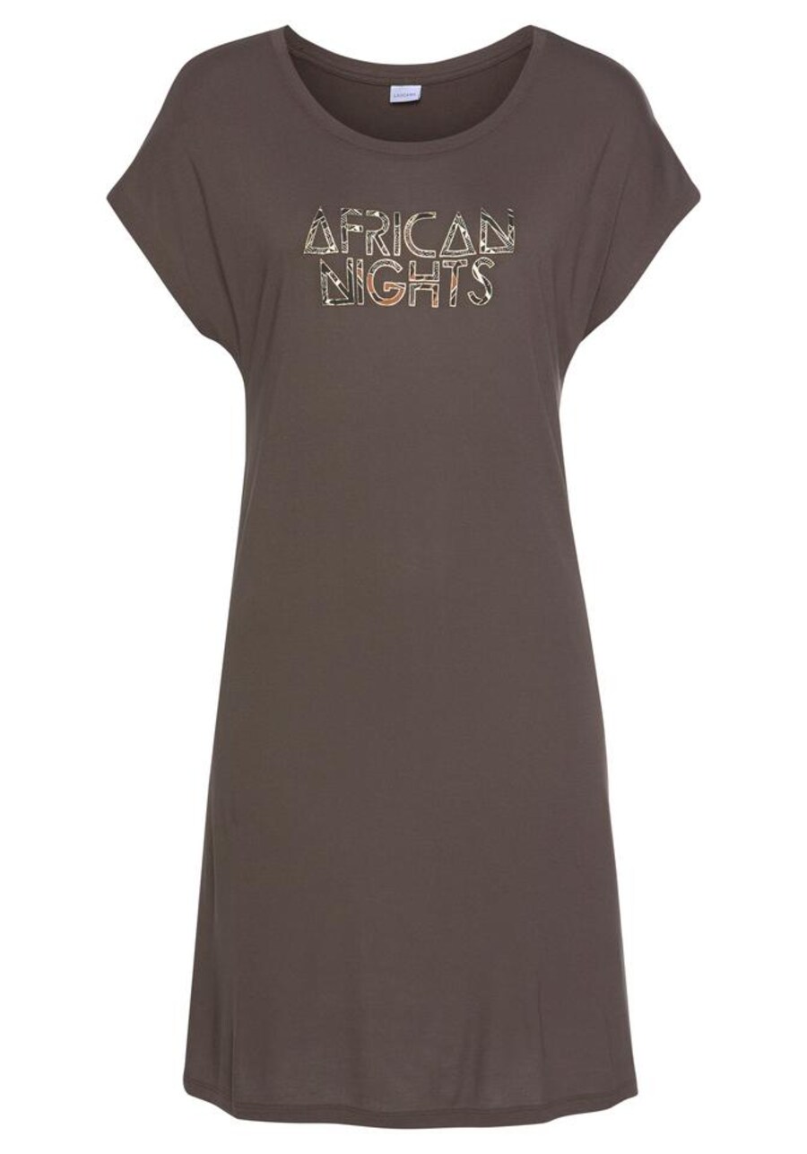 

Ночная рубашка LASCANA Africa, серый