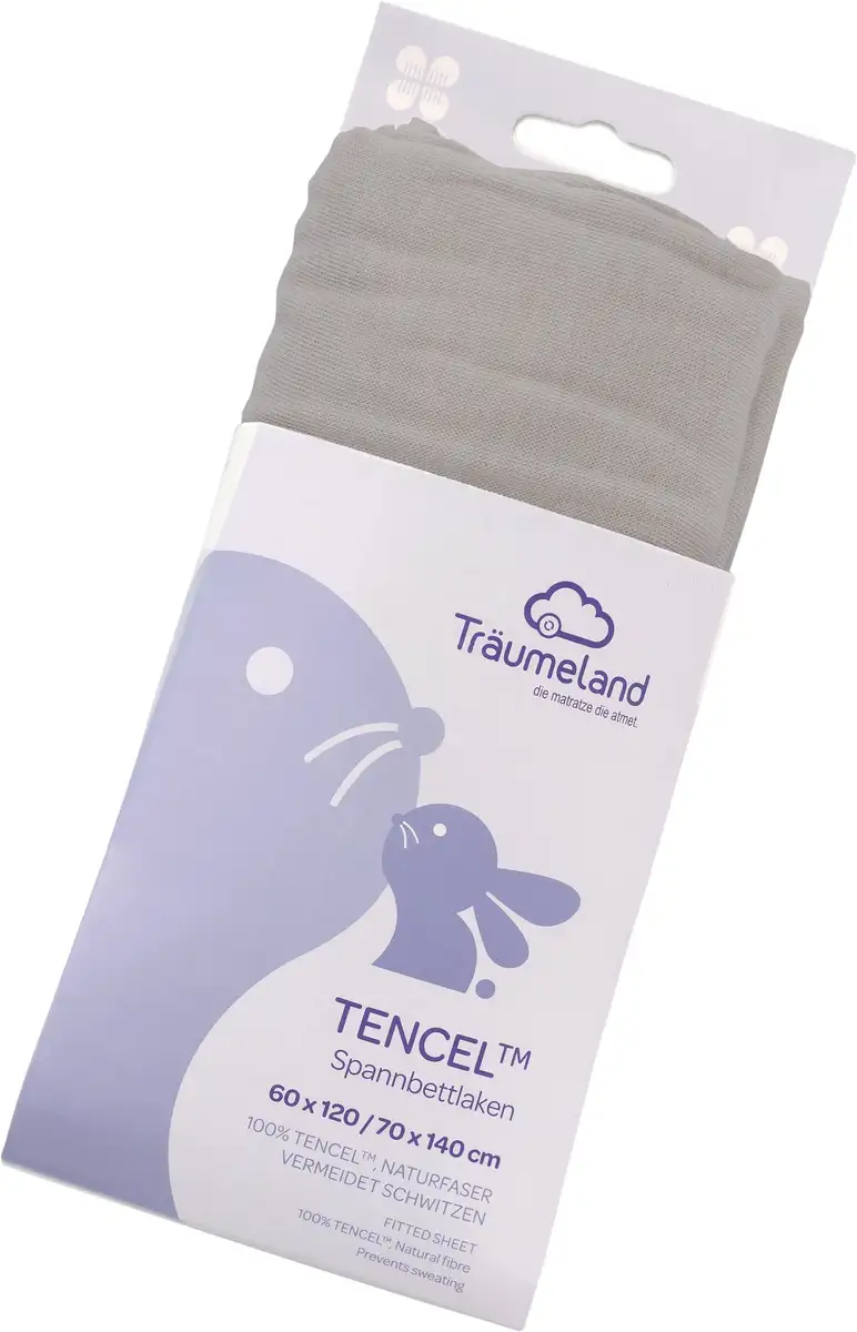 

Простыня Träumeland "высококачественная простыня из Tencel", Tencel обеспечивает особенно сухую и здоровую среду для сна 70х140 см, 1 шт., цвет anthrazit