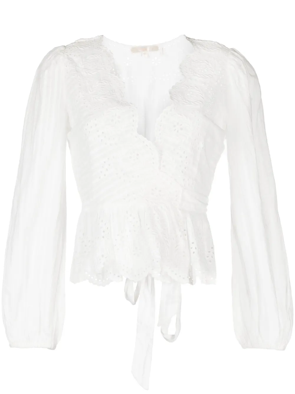 

Блузка с английской вышивкой Loveshackfancy, белый