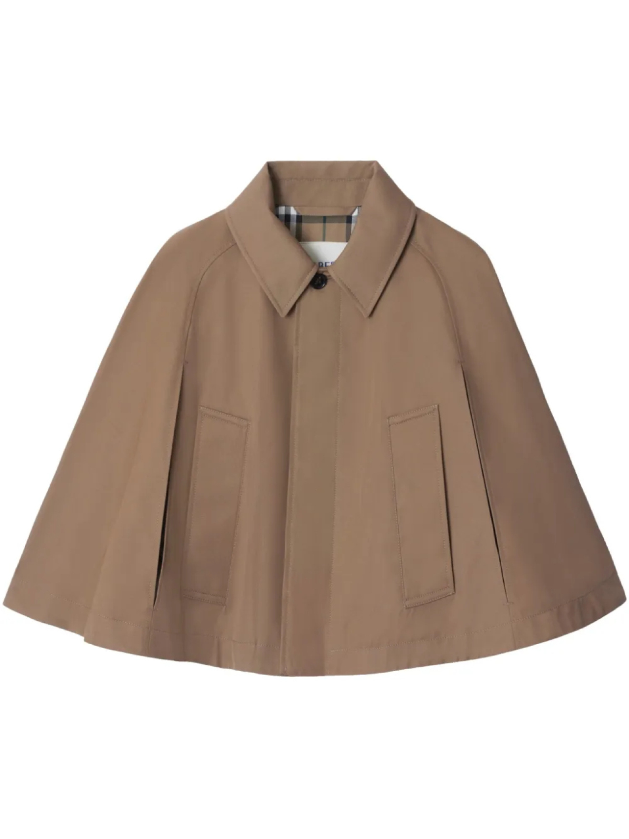 

Накидка из саржевого переплетения Burberry, коричневый